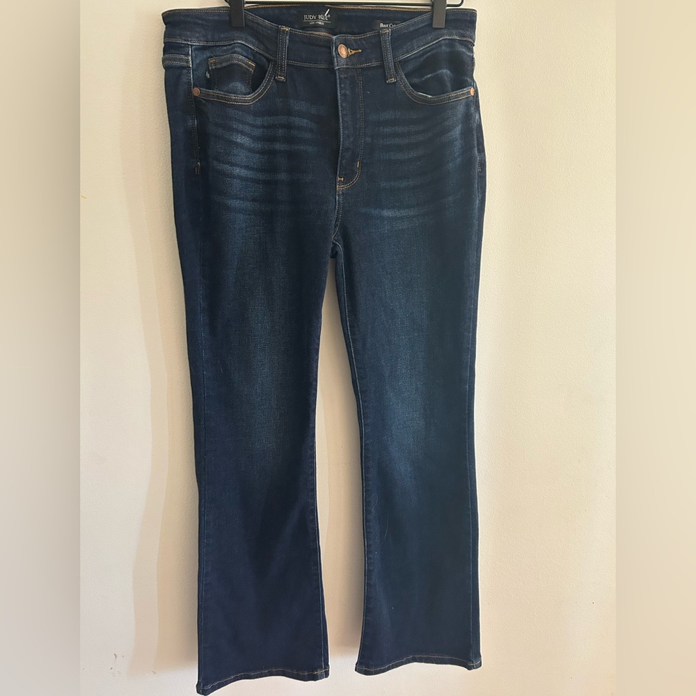 Judy Blue Boot Cut Jeans Womens 13/31 Dark Wash Stretch JB82361DK  Denim